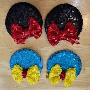Mouse ears clips(Minnie & Donald)